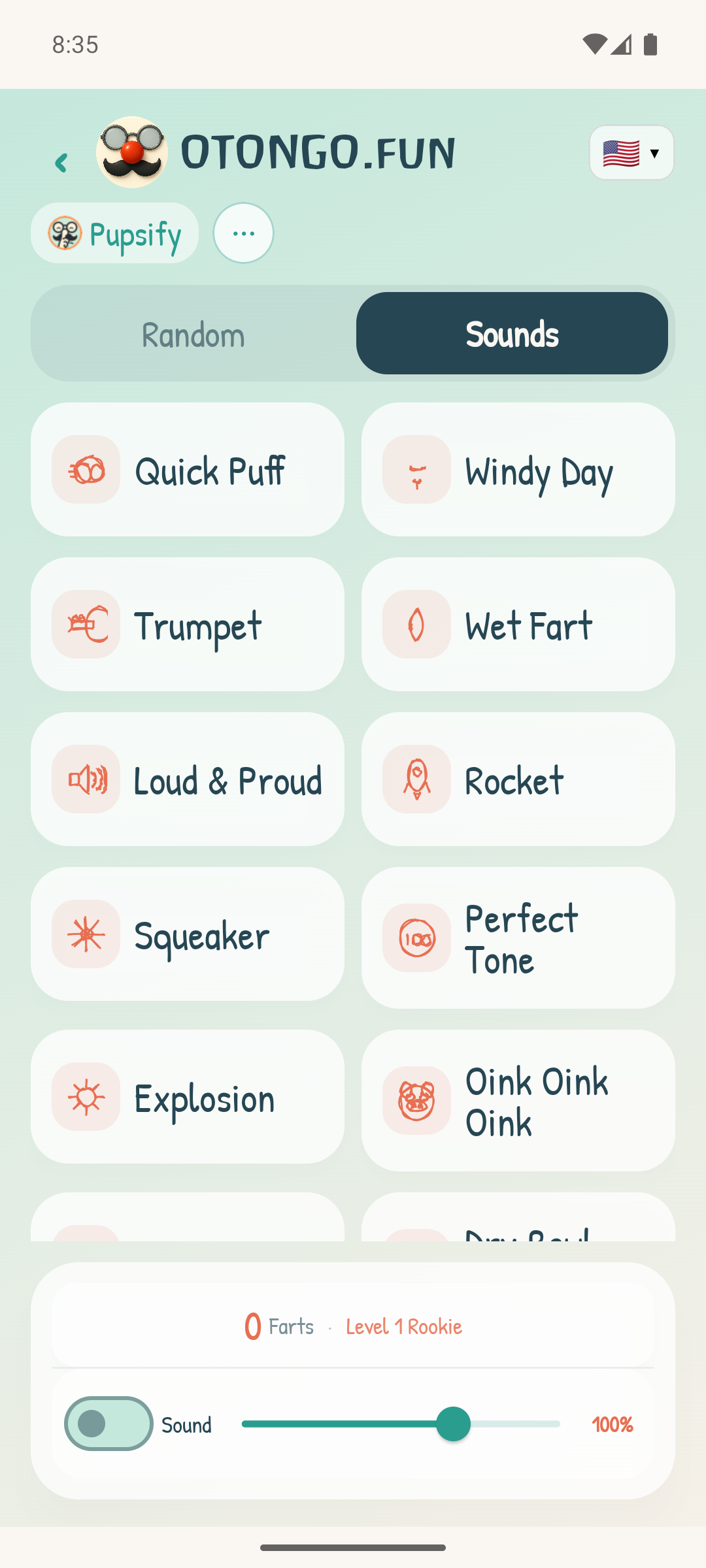 OTONGO.fun Soundboard Sound-Pad mit verschiedenen Sounds zum Antippen